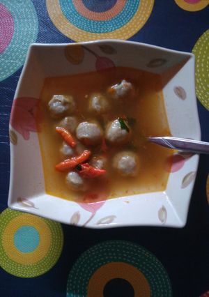 Foto resep Bakso Sapi Kuah Merconn dhuerr pedassssnya
