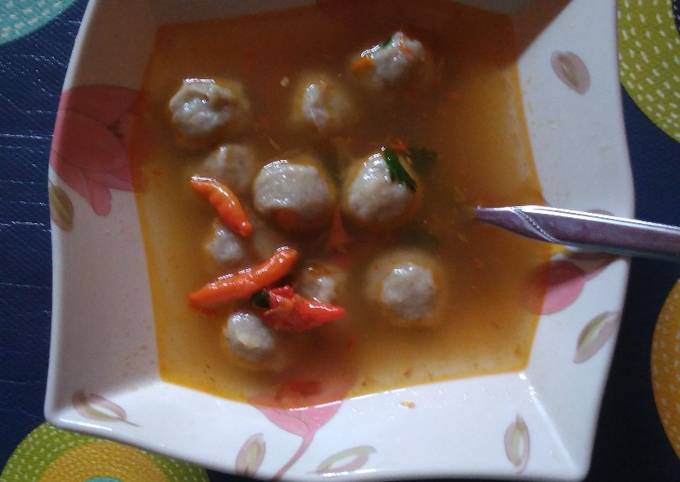 Bakso Sapi Kuah Merconn dhuerr pedassssnya