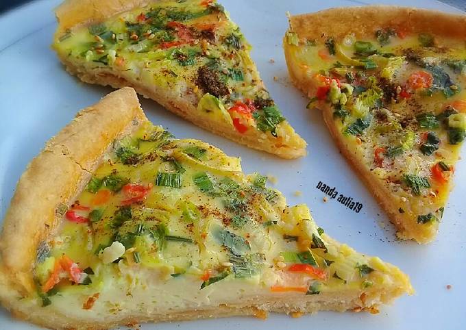 Egg cheese quiche pie.🧀🍕