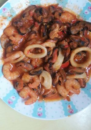 Foto resep Seafood Saos Padang
