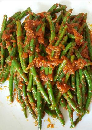 Foto resep Tumis buncis sambal ebi pedas