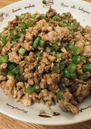 四季豆炒絞肉 的食譜成品照片