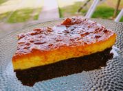 Una foto de chocoflan al sartén