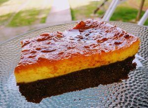 Una foto de Chocoflan (torta imposible)