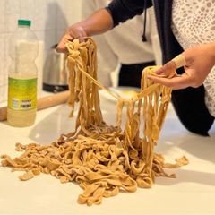 A picture of Italian Grandmother’s Tagliatelle Pasta goes International 🇮🇹 🇲🇼 🇮🇳 🇻🇳.