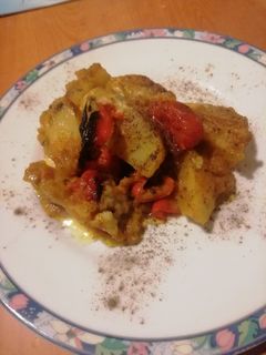 Φωτογραφία της συνταγής Πατάτες φούρνου με σάλτσα καρότου (νηστίσιμη) ♠️💜