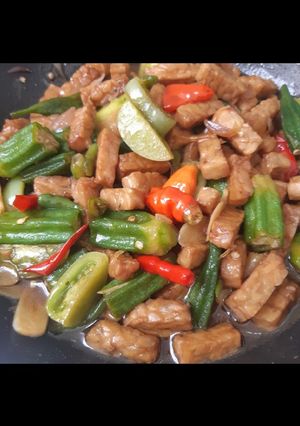 Foto resep Tumis Okra Tempe