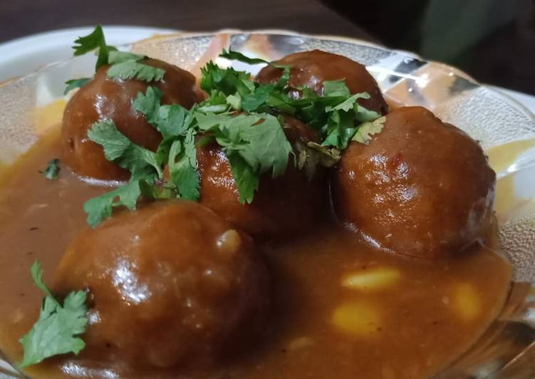 Easiest Way to Make Super Quick Homemade Bread corn balls with gravy