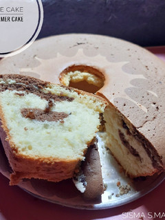 Foto resep MARMER CAKE / MARBLE CAKE metode ALL IN ONE🎂