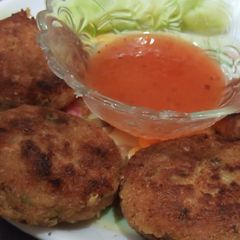 A picture of Lauki ke kabab.