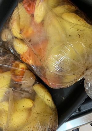 صورة لوصفة دجاج كيس الفرن