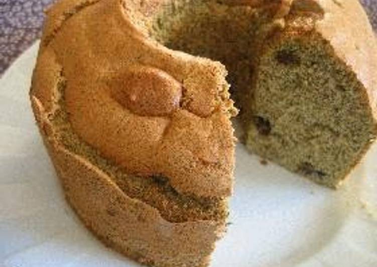 Recipe of Favorite Fluffy Green Tea Chiffon Cake