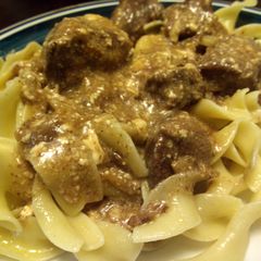 A picture of Crockpot No Peeking Beef Tips.