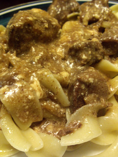 A picture of Crockpot No Peeking Beef Tips.