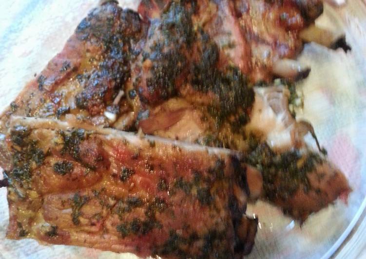 Recipe of Homemade Spare ribs chimichurri