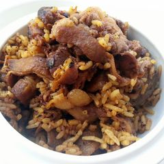 A picture of Black Pepper Bacon Fried Rice.