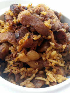 A picture of Black Pepper Bacon Fried Rice.