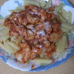 A picture of Spicy penne pasta.