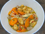 Tumisan tahu telor,wortel,jamur enoki dan bakso
