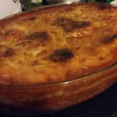 A picture of Baked Ravioli.
