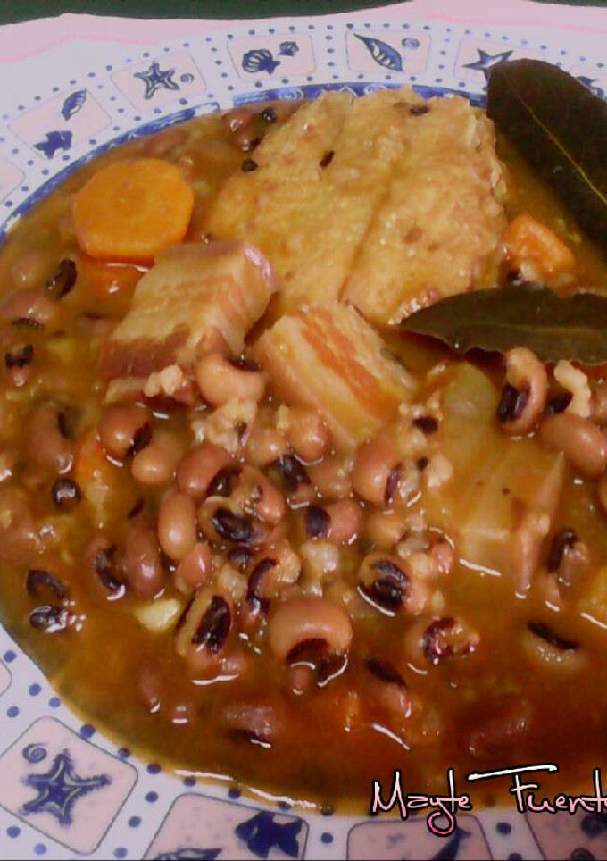 Una foto de Carillas con bacalao y panceta adobada