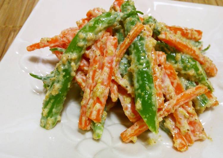 Step-by-Step Guide to Prepare Ultimate Sesame Mayonnaise Salad with Green Beans and Carrots