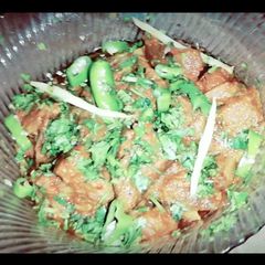 A picture of Peshawari mutton karahi.