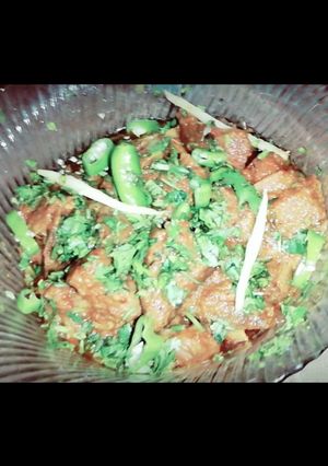 A picture of Peshawari mutton karahi.