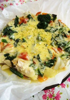 A picture of Easy Fish Dish Pacific Saury Cheese Bake.