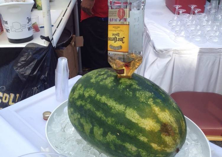 Steps to Make Speedy Liquor watermelon