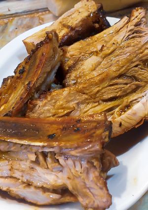 Una foto de Costillas de cerdo con curry y miel