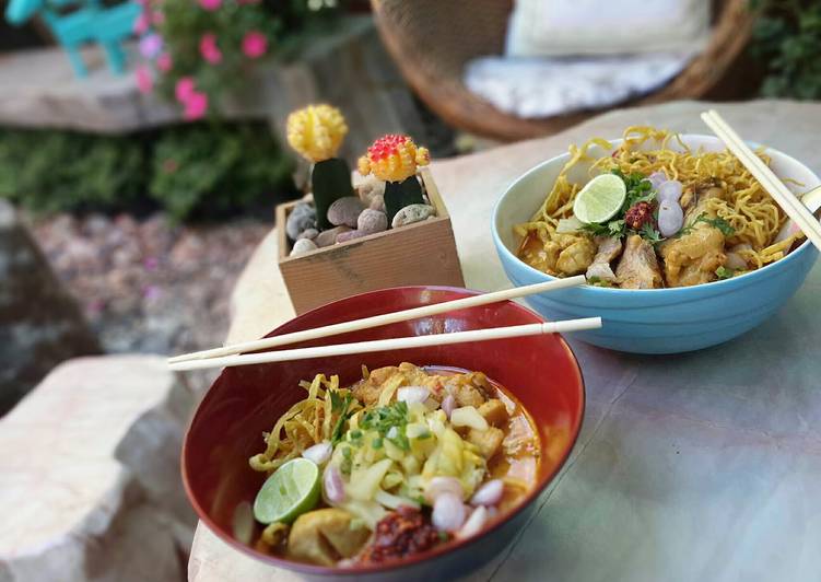 4 Great Khao Soi Gai /Thai Curry Noodle With Chicken