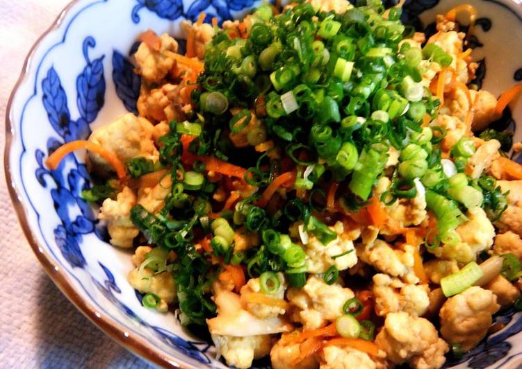 How to Prepare Favorite No Draining Needed Delicious Iri-Dofu (Scrambled Tofu) without Meat