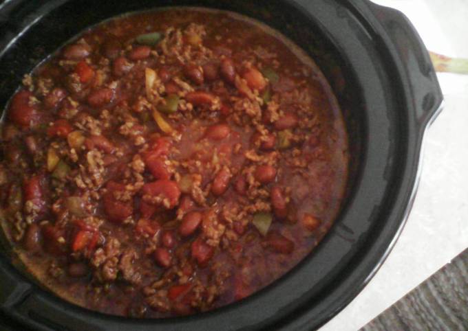 Steps to Prepare Gordon Ramsay Crock Pot Chili (easy)