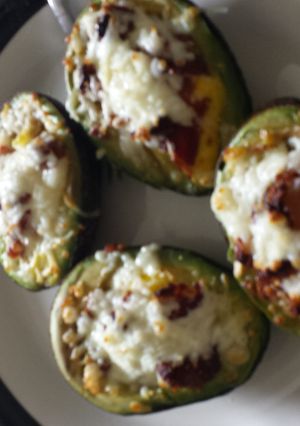 A picture of Stuffed Avocados.