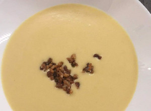 Kukorica krémleves baconnal recept fotója