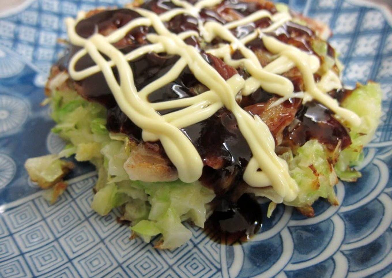 Okonomiyaki with Lots of Cabbage