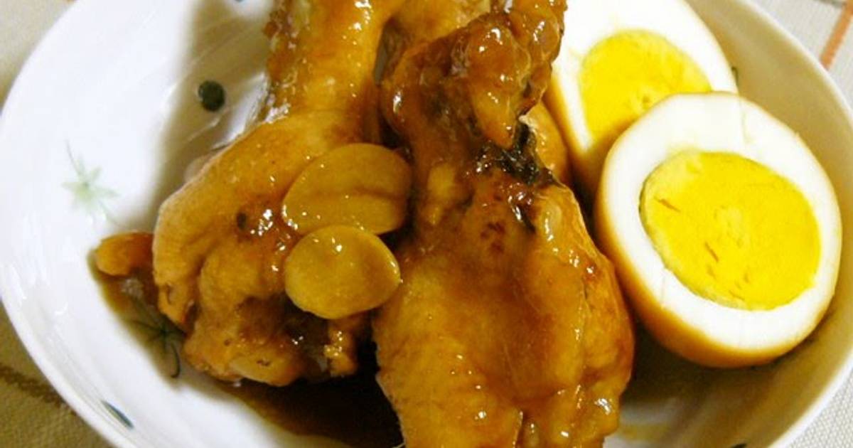 ForkTender Meat Easy Simmered Soy Sauce and Vinegar Wings Recipe by