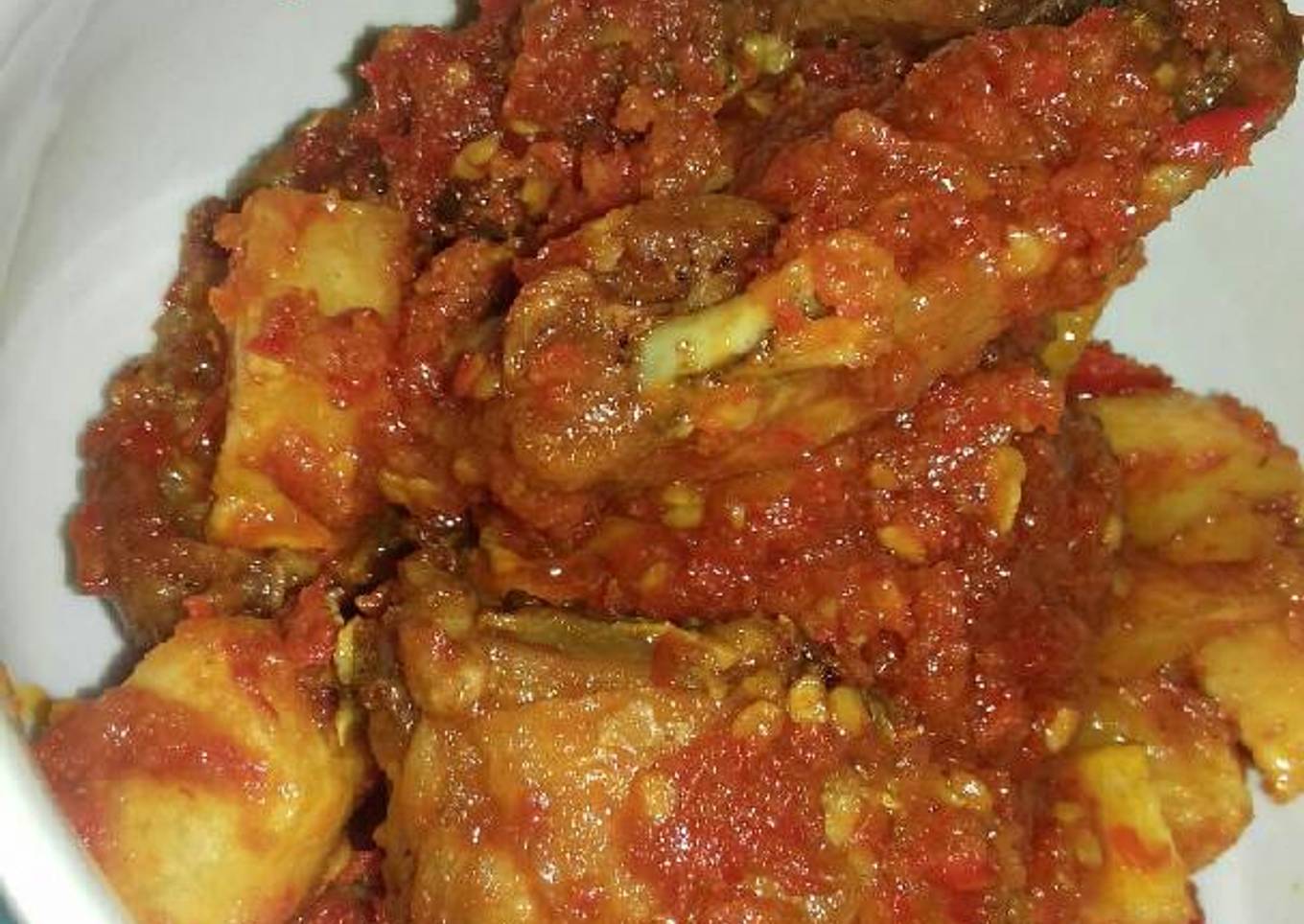 Ayam kentang Balado