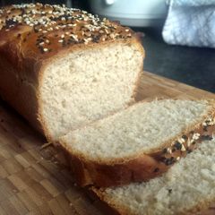 A picture of Sophie's green tea, Nigella and Sesame seed sweet loaf.
