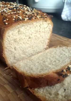A picture of Sophie's green tea, Nigella and Sesame seed sweet loaf.