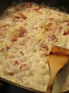 Una foto de Espaguetis a la carbonara