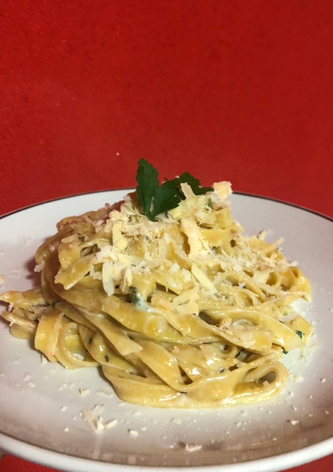 Una foto de 🍝 🥕CINTAS DE ZANAHORIA