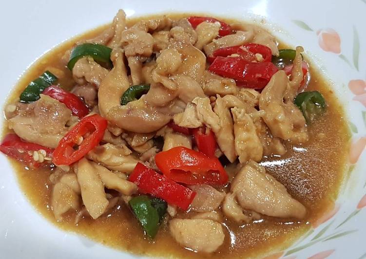 Simple Way to Make Quick Stir Fry Tauchu Chicken