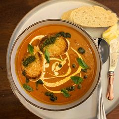 A picture of Roasted Tomato Soup.