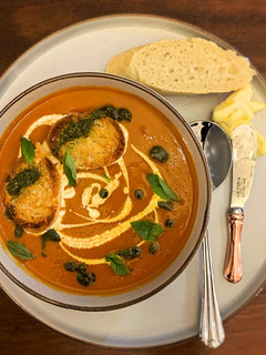 A picture of Roasted Tomato Soup.