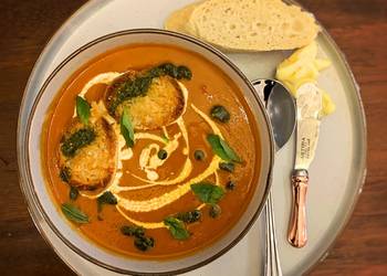 New Recipe Roasted Tomato Soup Delicious Steady