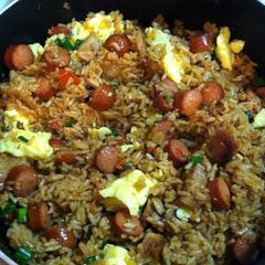 A picture of Fried Rice Peruvian Style (chaufa).