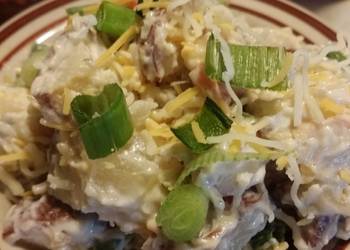 Fresh, Cooking Recipe Roasted New Potato  Bacon Salad Yummy