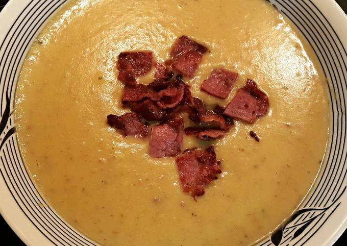 Steps to Prepare Speedy Bacon, Leek and Potato Soup